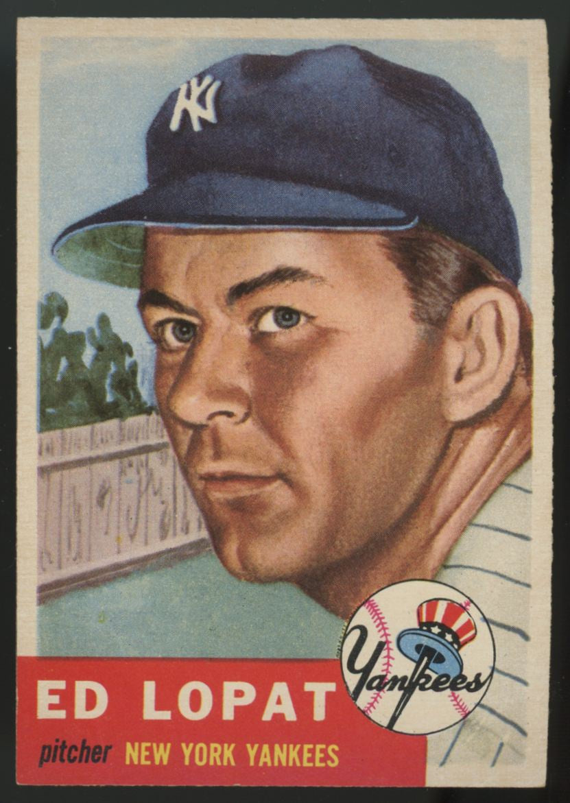 1953 Topps Ed Lopat #87 EX/MT Centered