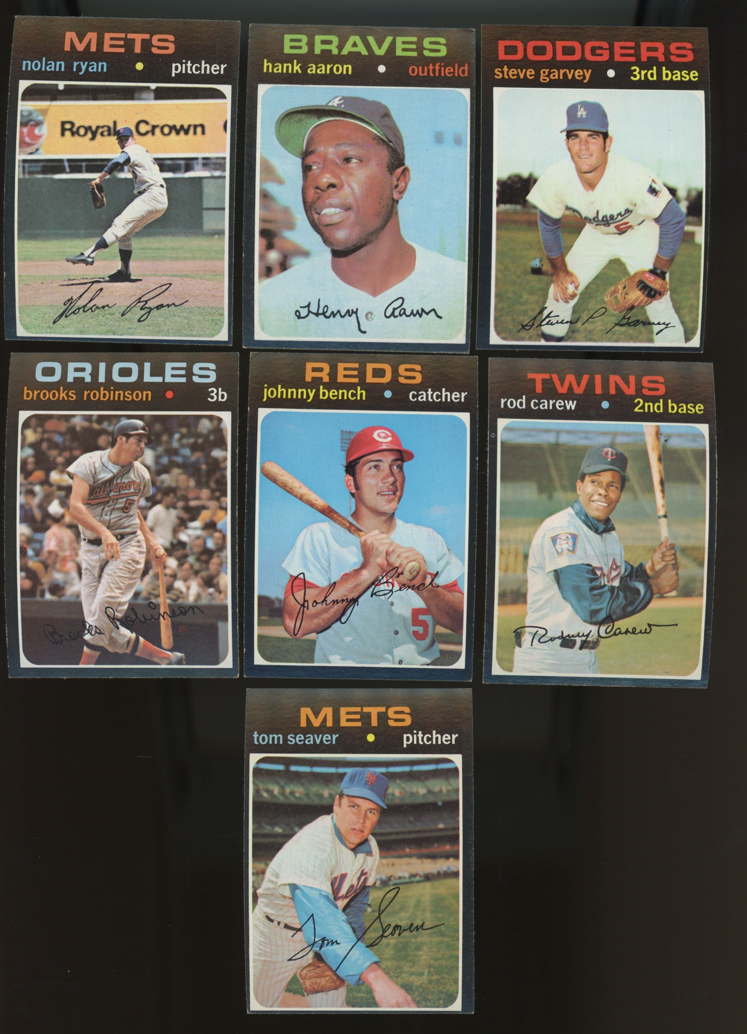 1971 Topps Baseball Complete Set (752) EX-NM w/ Wrapper Including 6/8 Variations