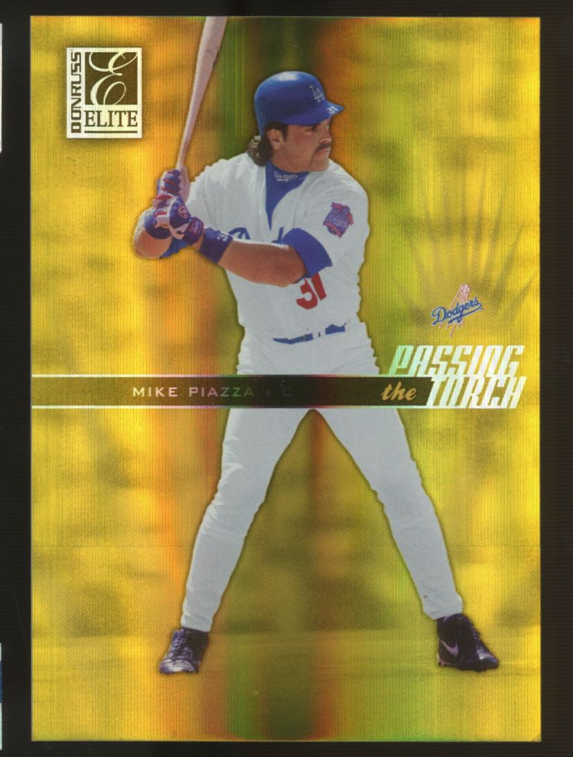 2004 Donruss Elite Mike Piazza Passing The Torch Gold /50 #PT-22