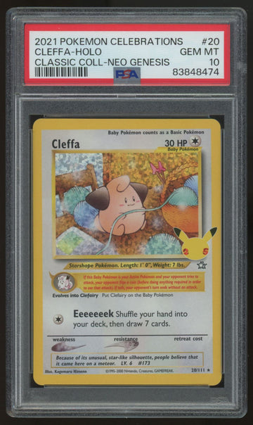2021 Pokemon Cleffa Classic Collection #20 PSA 10