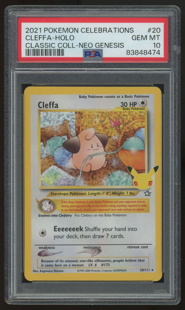 2021 Pokemon Cleffa Classic Collection #20 PSA 10