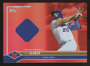 2022 Topps X Bobby Witt Jr. Pete Alonso Red Rainbow Foilboard Patch /10 #13