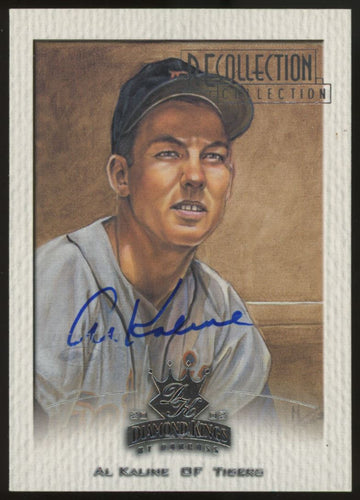 2002 Donruss Diamond Kings Al Kaline Recollection Collection Auto /23 #148