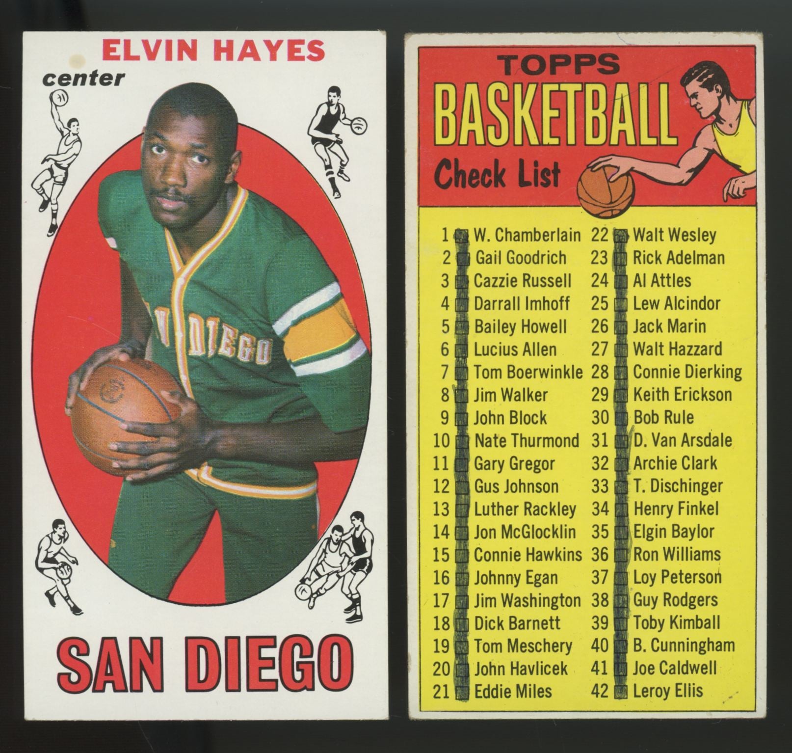 1969/70 Topps Basketball Complete Set (99) G-VG/EX