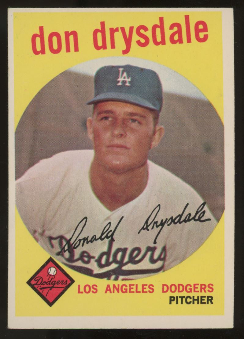 1959 Topps Don Drysdale #387 EX