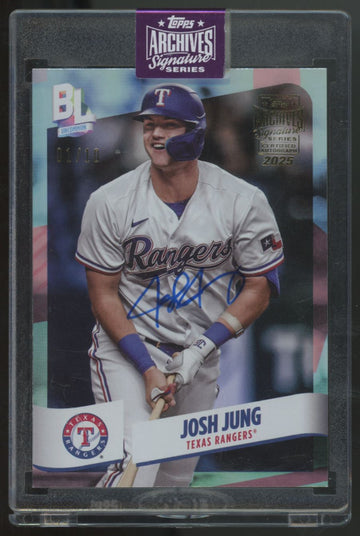 2025 Topps Archives Signature Series Josh Jung Auto /10 #216