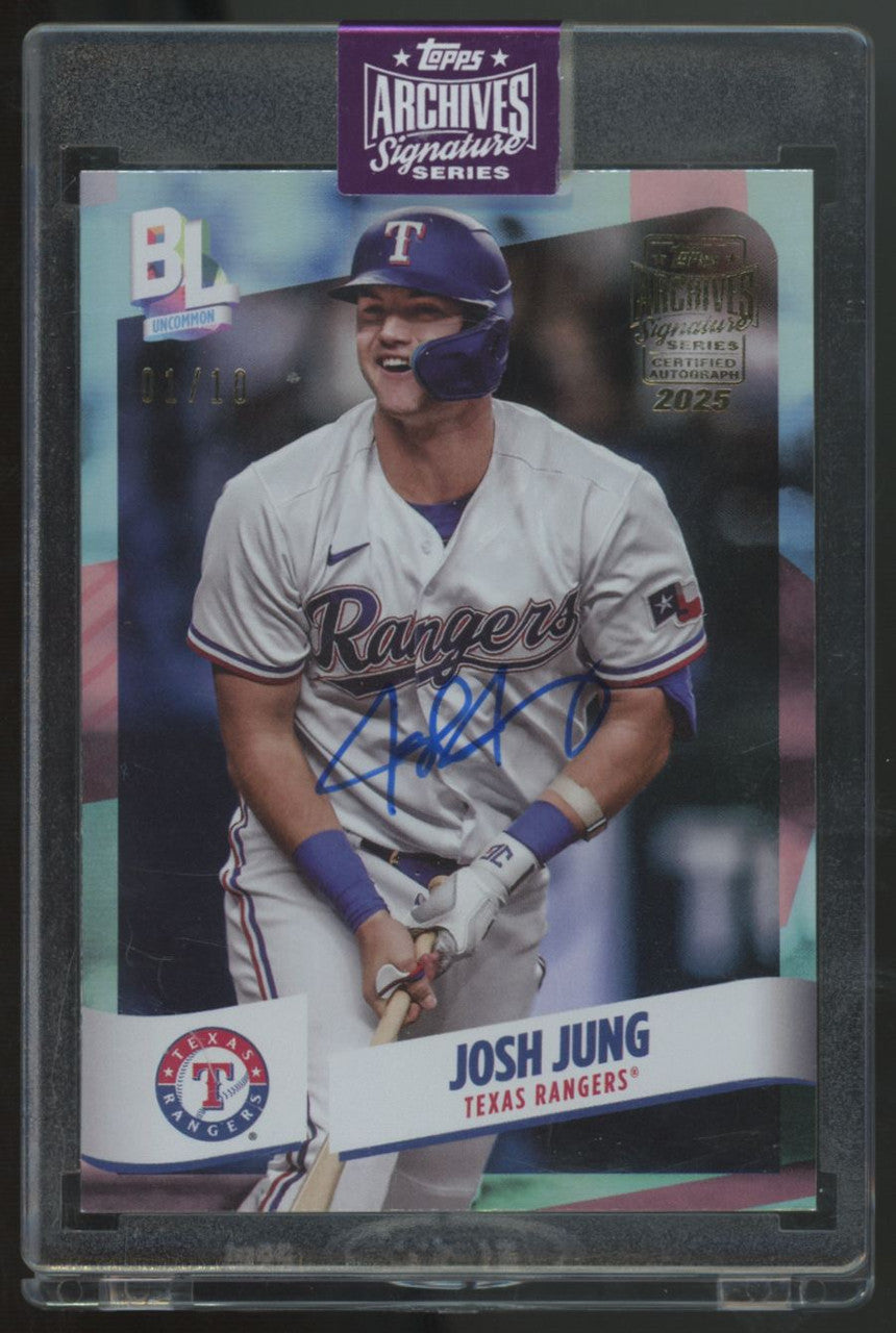 2025 Topps Archives Signature Series Josh Jung Auto /10 #216