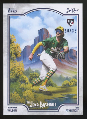 2025 Topps-Bob Ross Jacob Wilson RC Titanium White /35 #88
