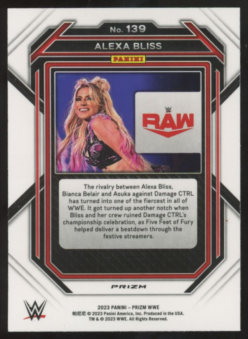 2023 Prizm WWE Alexa Bliss Cracked Ice #139 NM-MT