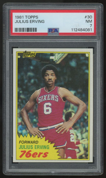 1981-82 Topps Julius Erving #30 PSA 7