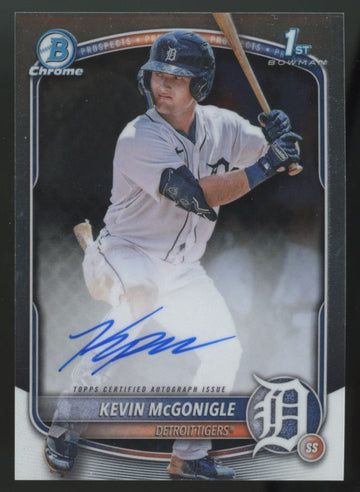 2025 Bowman Chrome Kevin McGonigle 1st Prospect Auto #CPA-KM