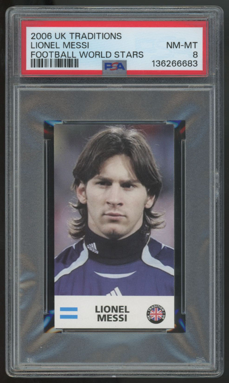 2006 UK Traditions Lionel Messi World Stars PSA 8 *683