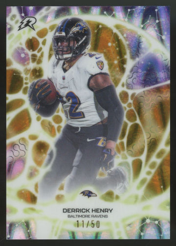2025 Topps Resurgence Derrick Henry Protonyx Gold Power Surge /50 #PT-22