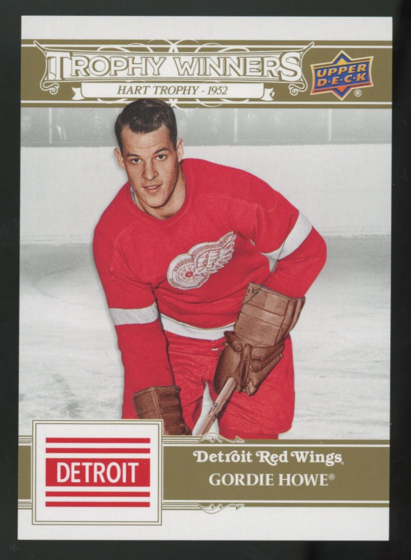 2025-26 UD Detroit Red Wings Centennial Gordie Howe Trophy Winners /100 #137