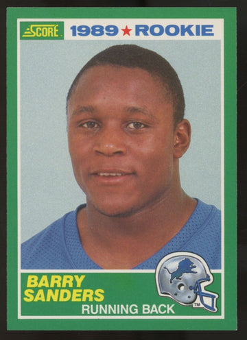 1989 Score Barry Sanders RC #257 NM "G"