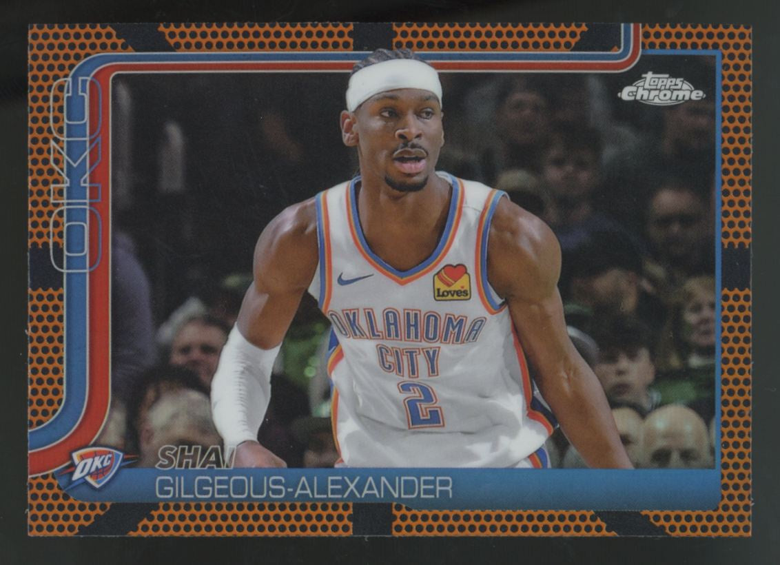 2025/26 Topps Chrome Shai Gilgeous-Alexander Basketball Refractor #141