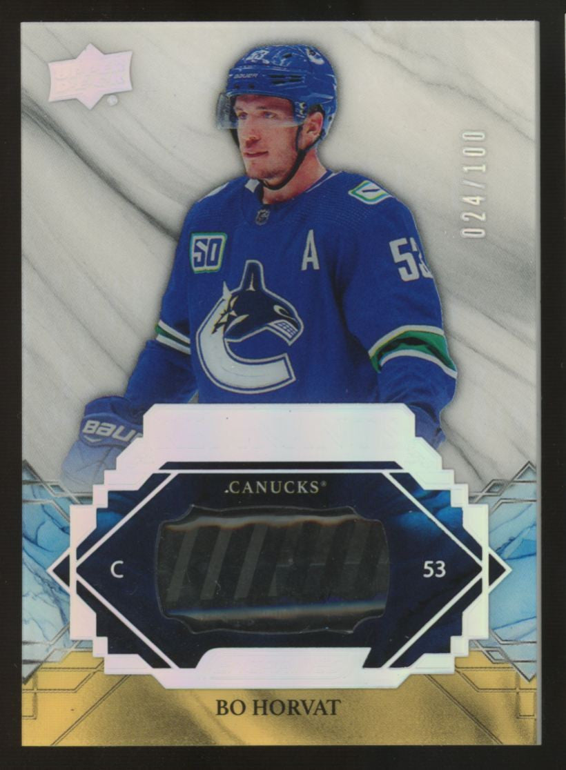 2019-20 Upper Deck Engrained Bo Horvat Remnants Relic /100 #R-BH