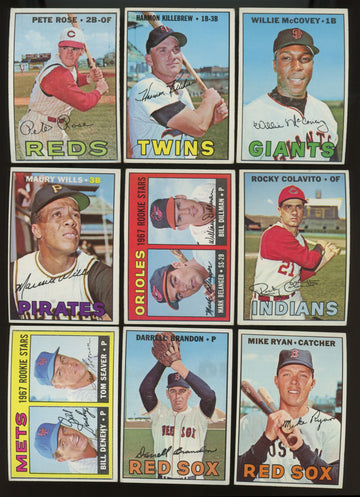 1967 Topps Baseball Complete Set VG-EX/EX w/ Wrapper, High #s & Variations