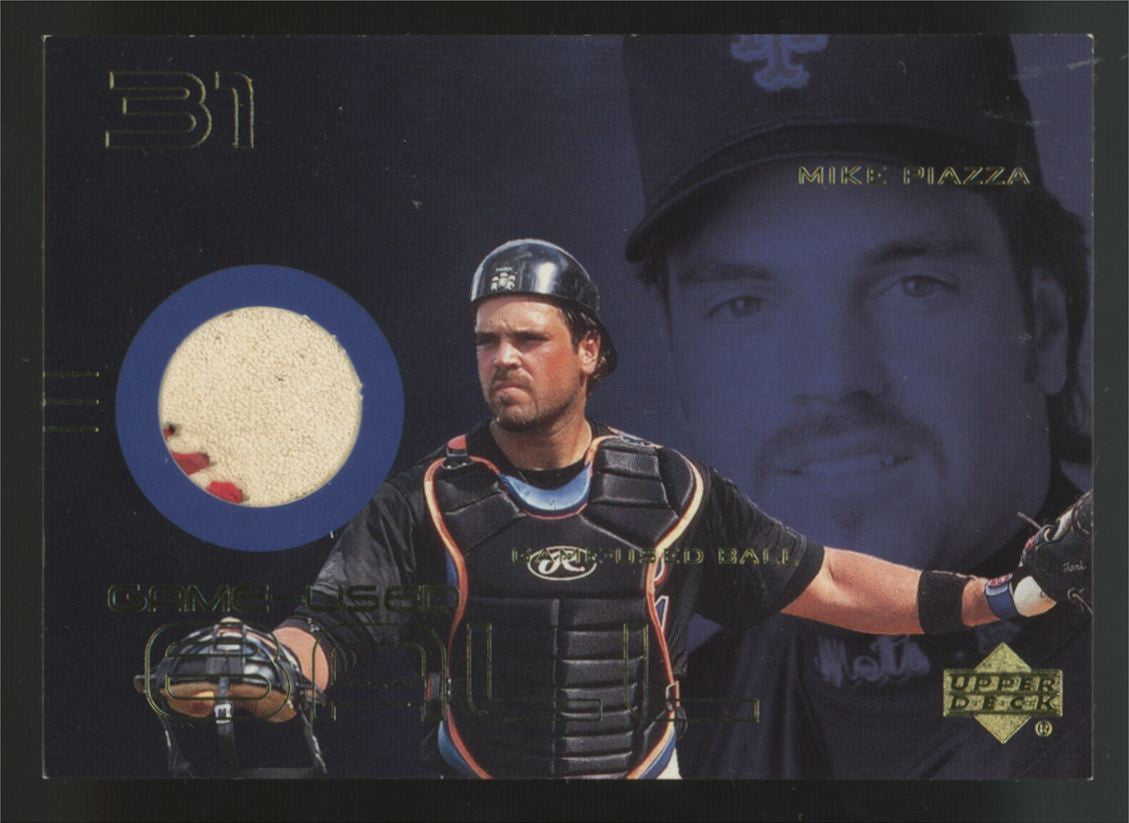 2000 Upper Deck Mike Piazza Game Used Ball Patch #B-MP