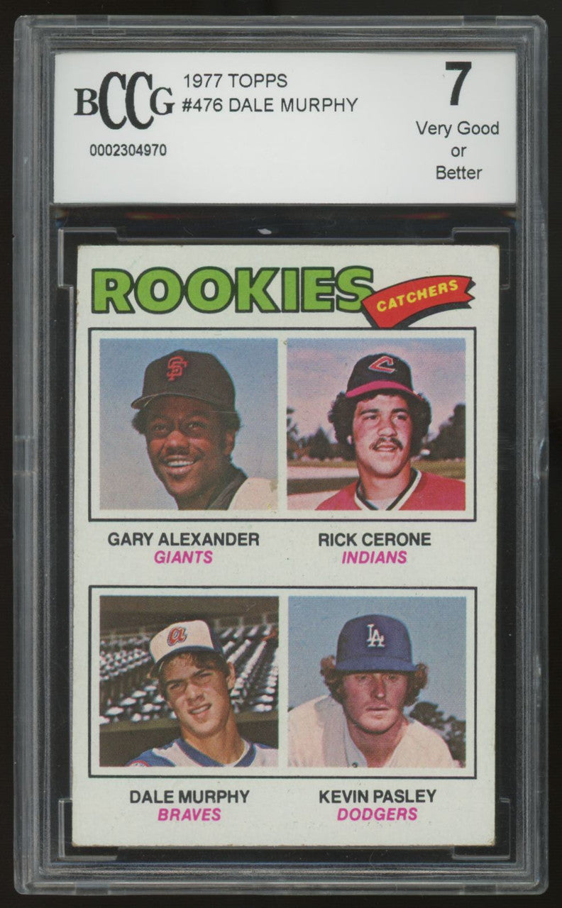 1977 Topps Rookie Catchers Dale Murphy RC #476 BCCG 7