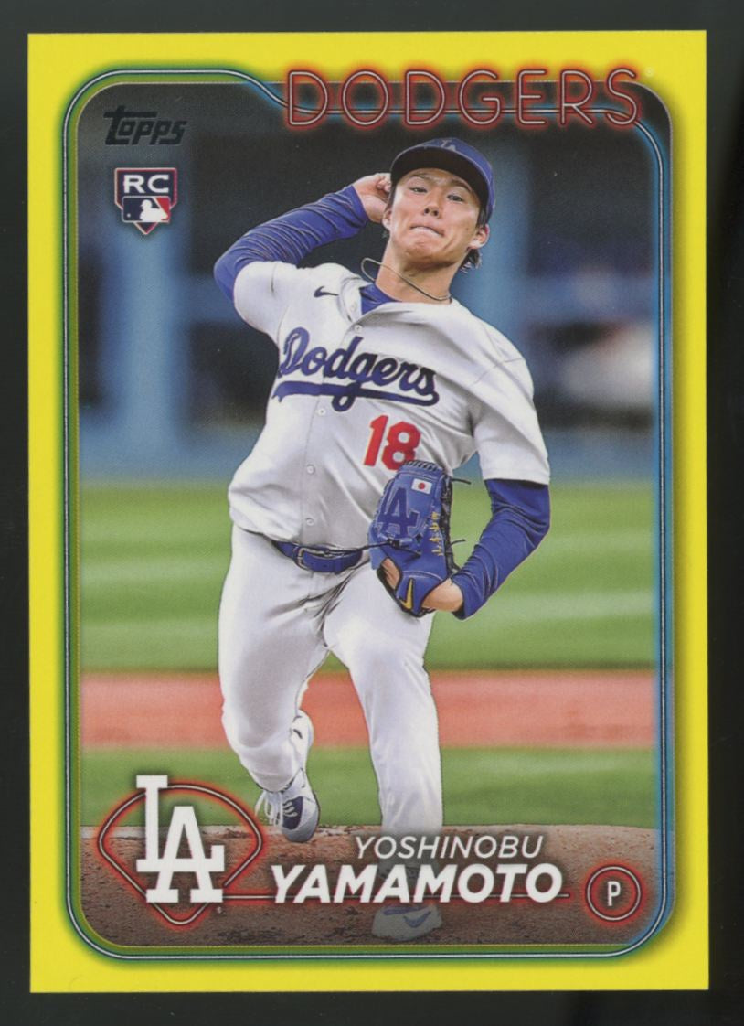 2024 Topps Series Two Yoshinobu Yamamoto RC Yellow Border #553