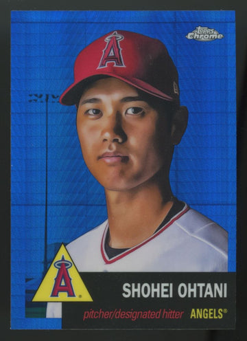 2022 Topps Chrome Platinum Anniversary Shohei Ohtani Blue Prism Refractor #1