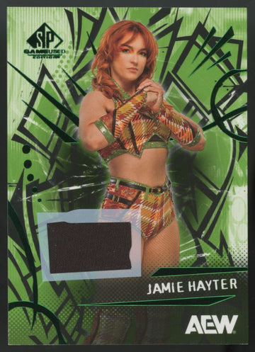 2025 Upper Deck AEW SP Game Used Jamie Hayter Green Patch #36
