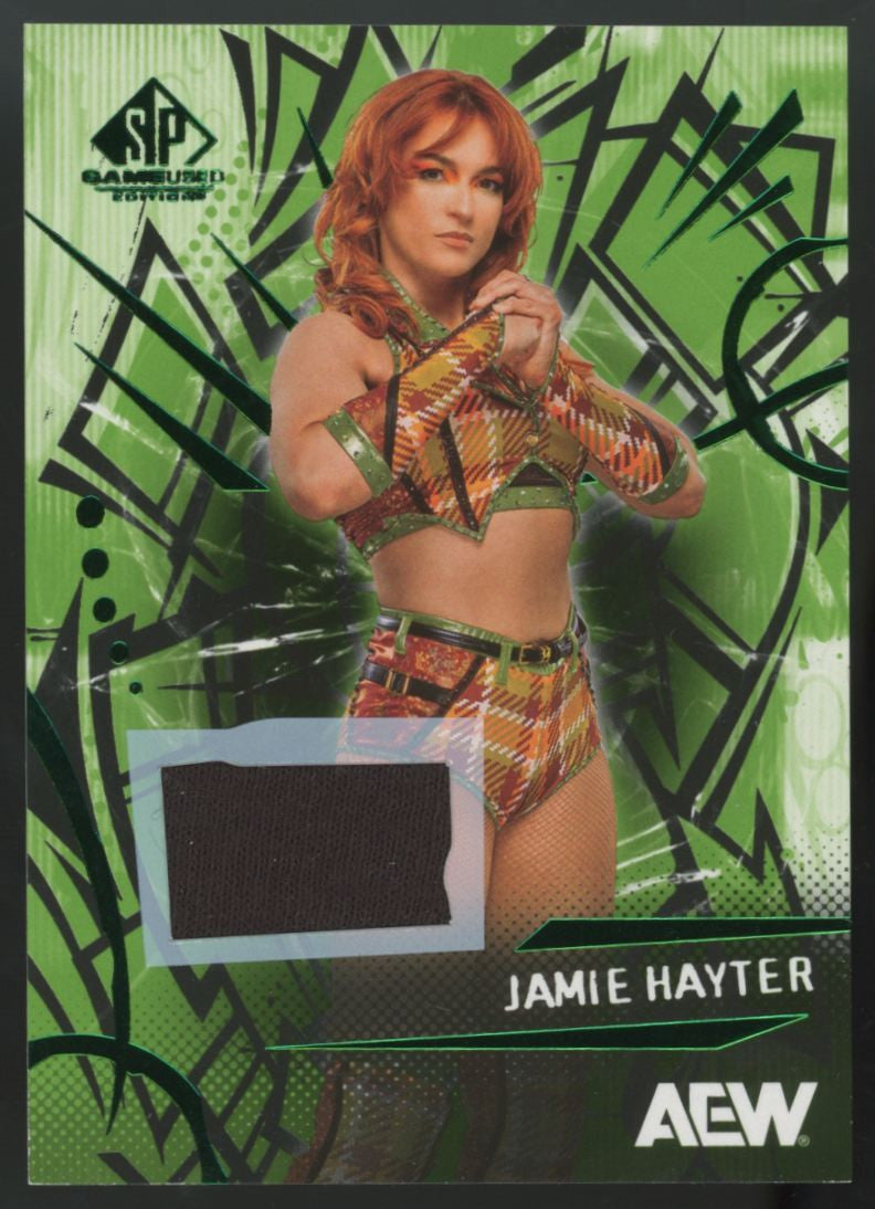 2025 Upper Deck AEW SP Game Used Jamie Hayter Green Patch #36