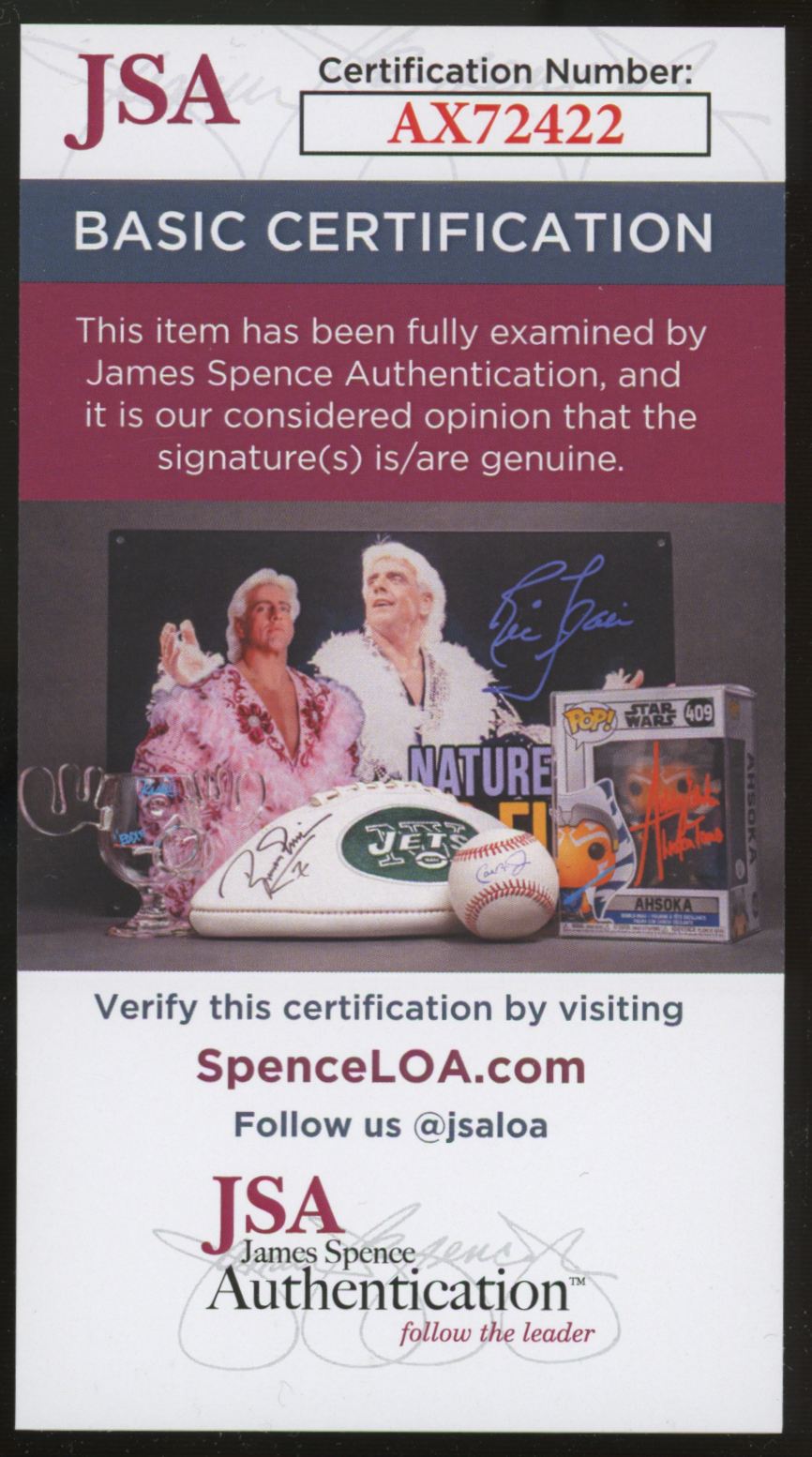 Ted Simmons Signed Autographed Index Card JSA Authentic