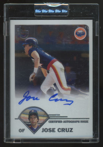 2003 Topps Retired Signatures Jose Cruz Auto #TA-JCR