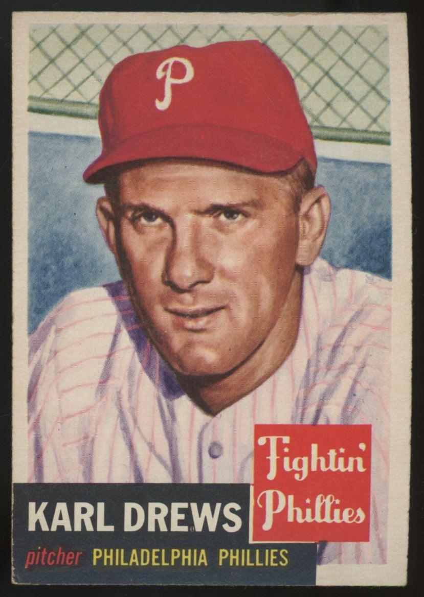 1953 Topps Karl Drews #59 EX+