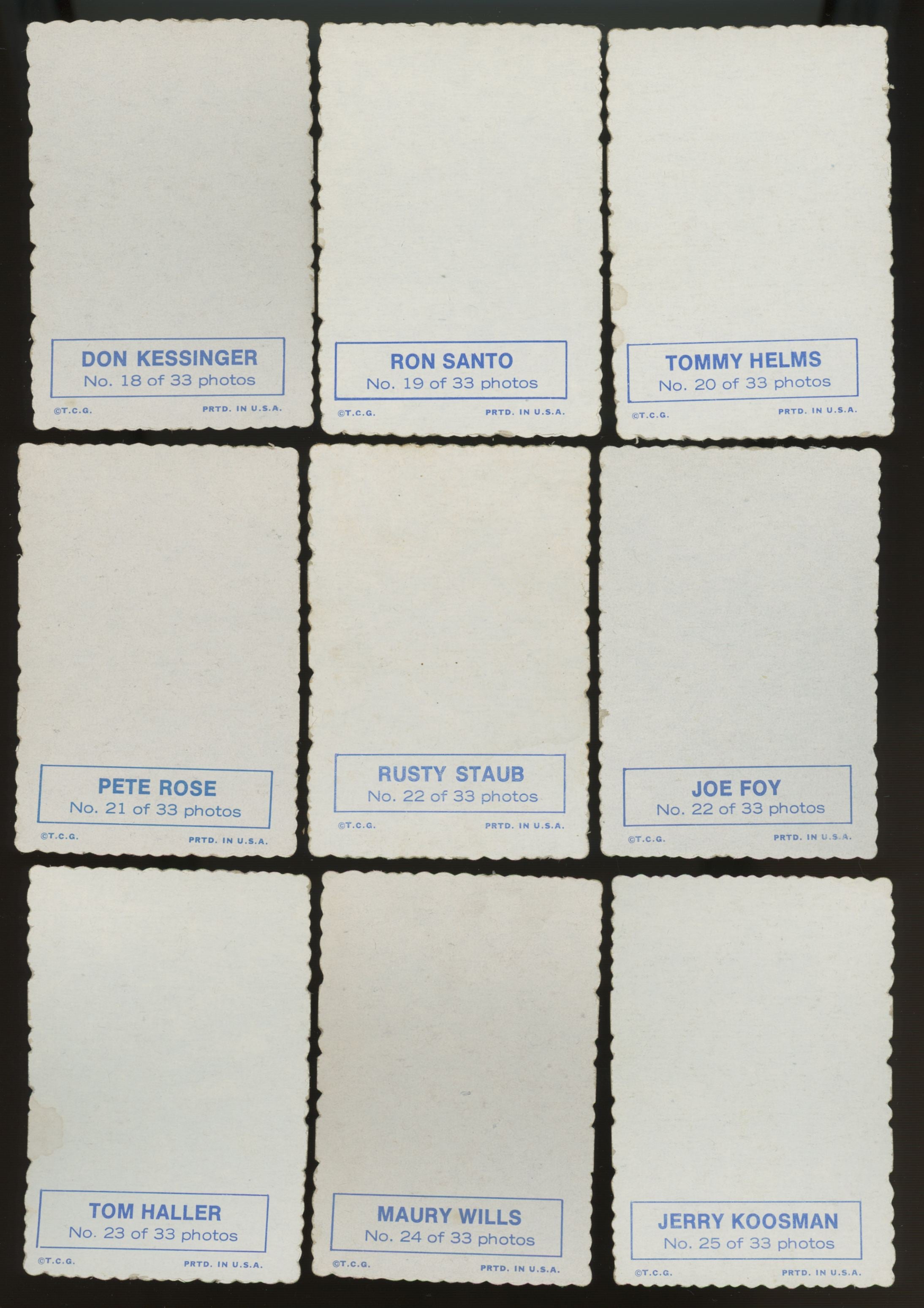 1969 Topps Baseball Deckle Edge Complete w/ Both 11 + 22s & Test Marichal VG/EX