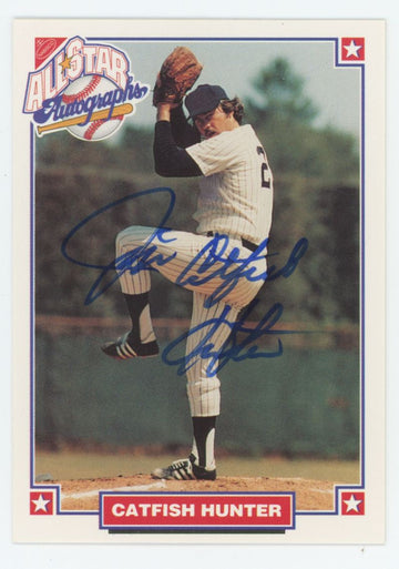1993 Nabisco All-Star Jim Catfish Hunter Auto With COA