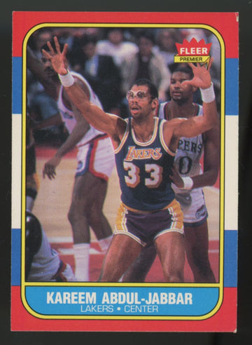 1986-87 Fleer Kareem Abdul-Jabbar #1 VG-EX