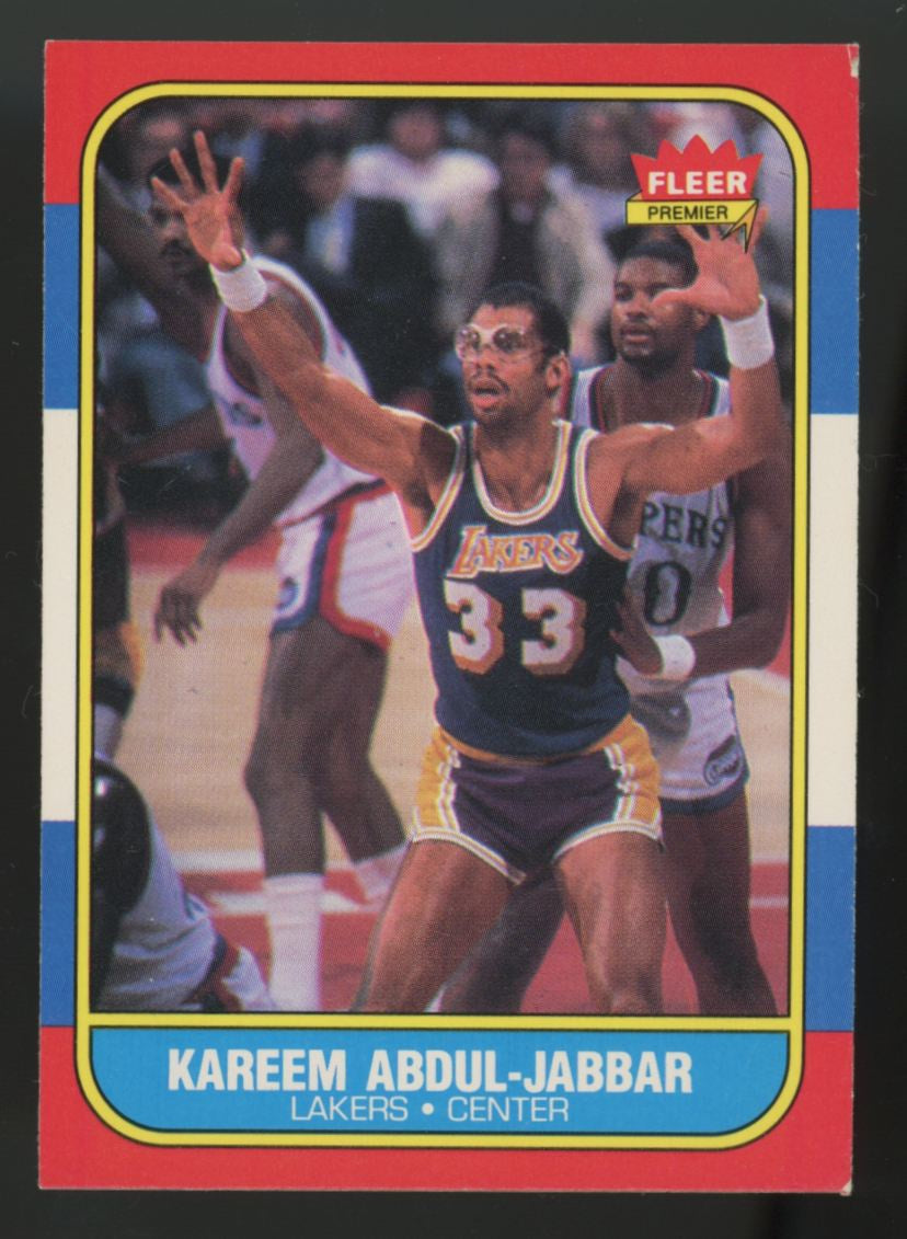 1986-87 Fleer Kareem Abdul-Jabbar #1 VG-EX