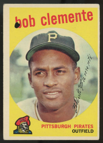 1959 Topps Roberto Bob Clemente #478 Poor (Hole) "B"
