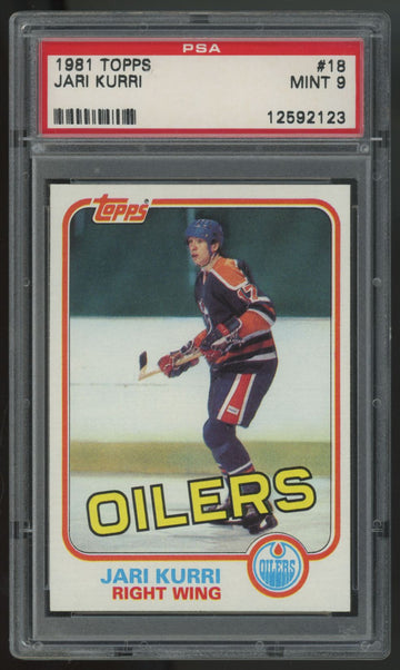 1981-82 Topps Jari Kurri RC #18 PSA 9