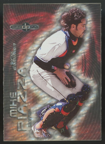 2000 Skybox Dominion Mike Piazza Warp Tek Double Play #10
