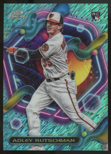 2023 Topps Cosmic Chrome Adley Rutschman RC Aqua Equinox Refractor /199 #35