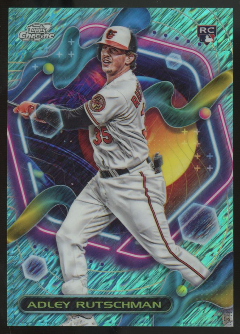 2023 Topps Cosmic Chrome Adley Rutschman RC Aqua Equinox Refractor /199 #35