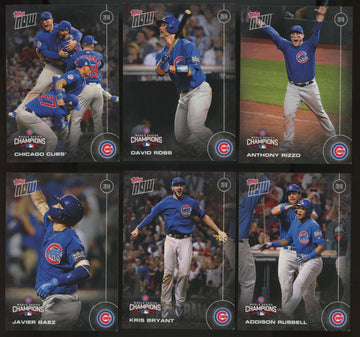 2016 Topps Now Chicago Cubs World Series Champions Complete Set (15/15)