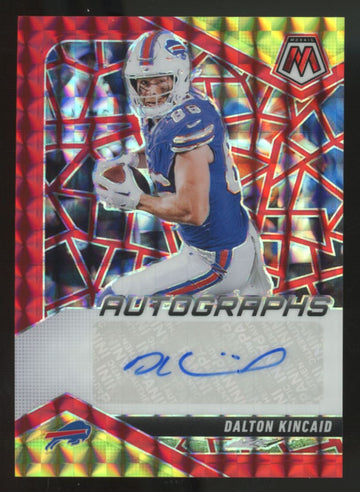 2025 Panini Mosaic Dalton Kincaid Red & Yellow Choice Fusion Auto #AMC-DKD