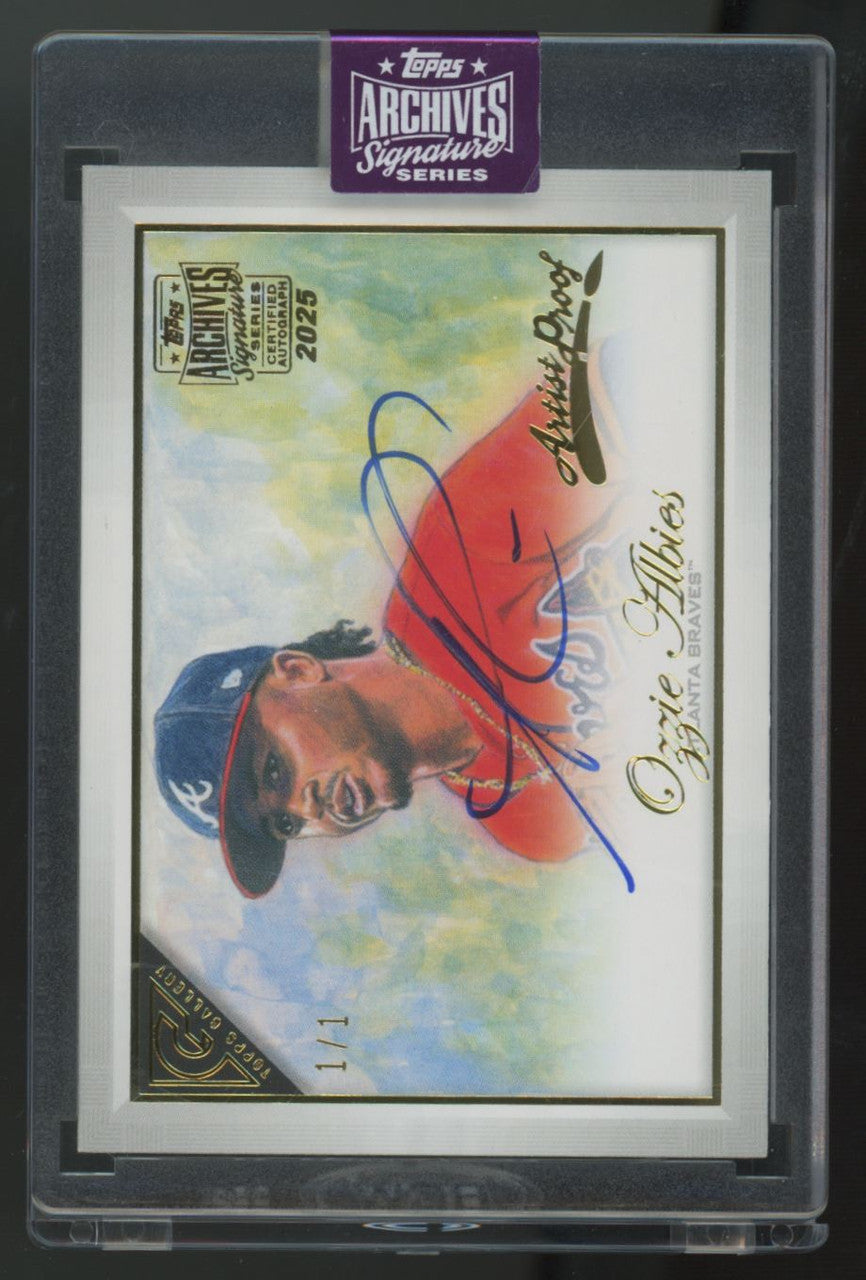 2025 Topps Archives Signature Series Ozzie Albies Auto 1/1 #87