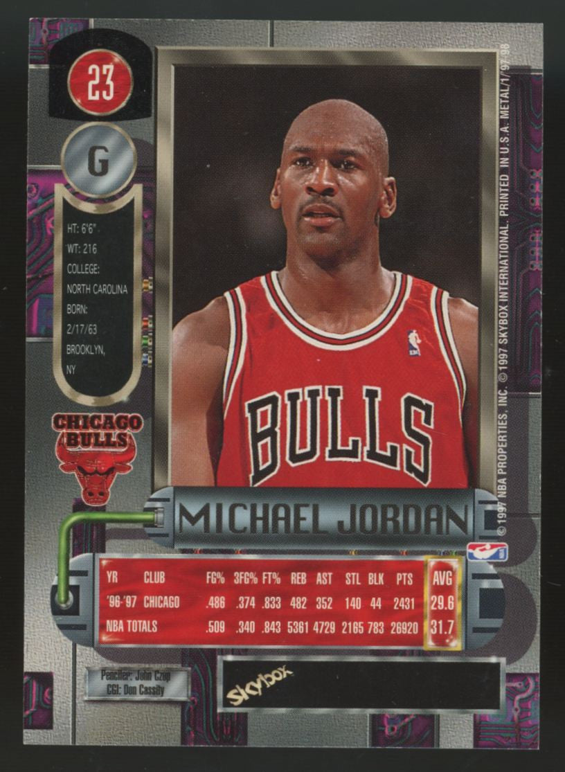 1997-98 Skybox Metal Universe Michael Jordan #23