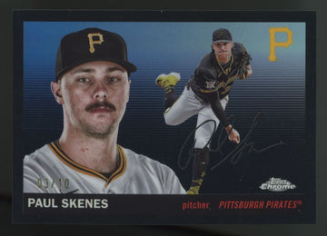 2025 Topps Chrome Platinum Paul Skenes Black Refractor /10 #197
