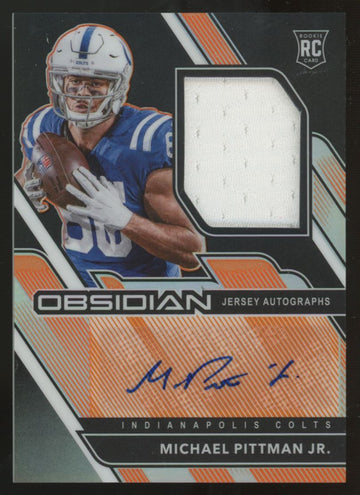 2020 Obisidian Michael Pittman Jr. RC Patch Auto RPA Orange /99 #214