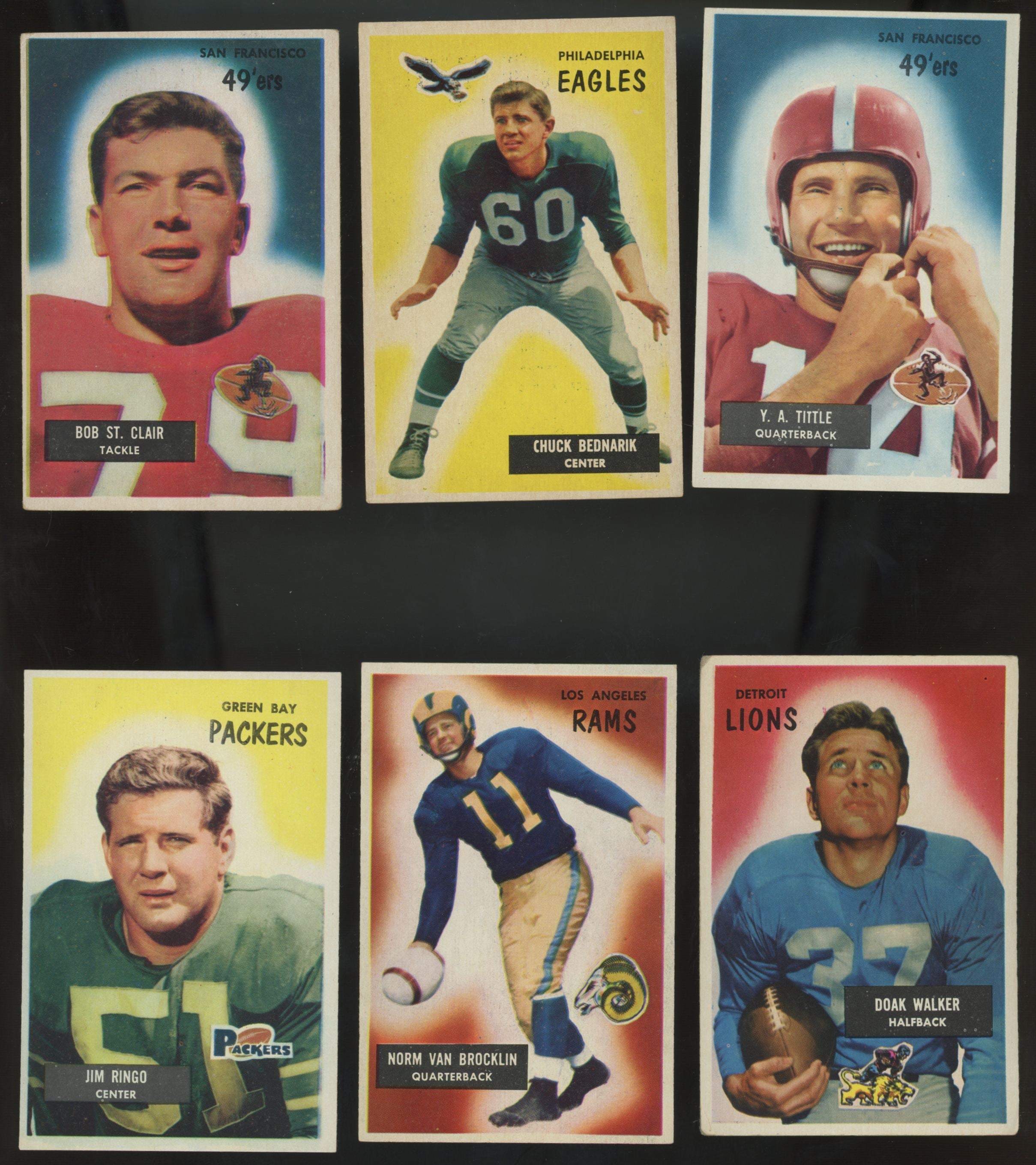 1955 Bowman Football Complete Set (160/160) EX - NM Very Clean