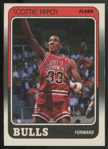 1988-89 Fleer Scottie Pippen RC #20 EX-MT (Print Line)