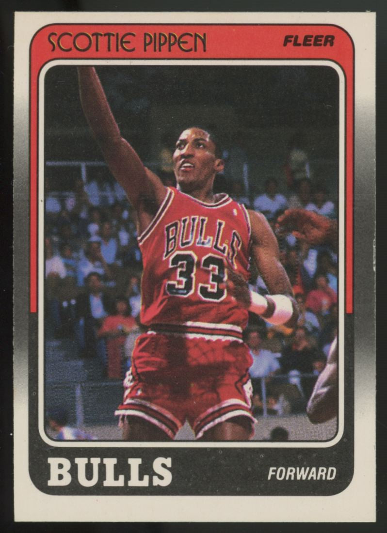 1988-89 Fleer Scottie Pippen RC #20 EX-MT (Print Line)