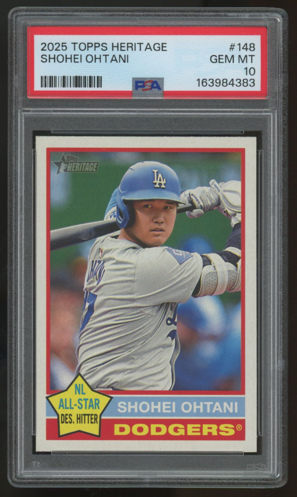 2025 Topps Heritage Shohei Ohtani #148 PSA 10